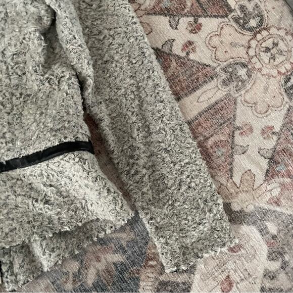 Iro Zyta Zipper Front Wool Leather Jacket Size Small - Picture 8 of 15